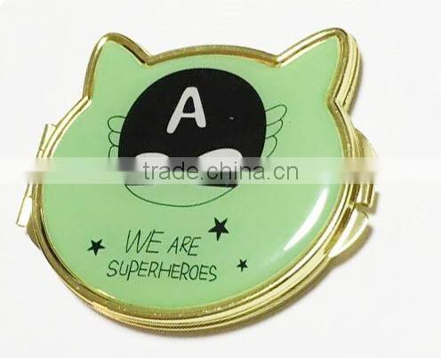 Custom promotion wholesale leather travel mirror