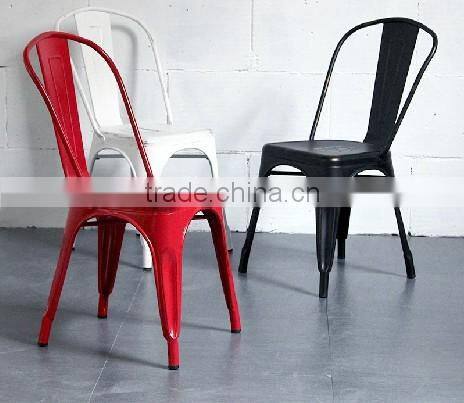 Vintage Industrial Metal Cafeteria Stool