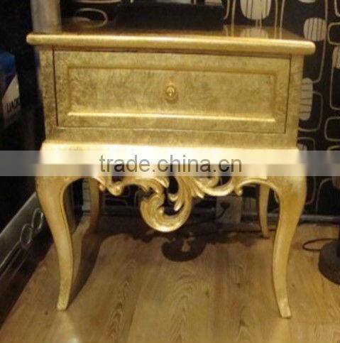 royal luxury bedroom black side table