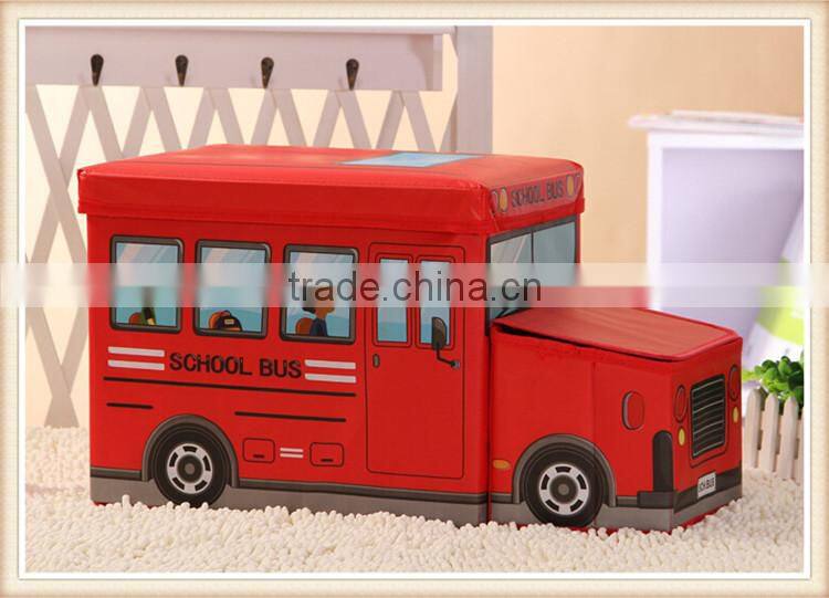 Car style printing child toy Storage Box