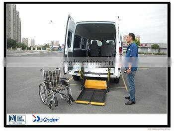 Xinder WL-D wheelchair accessible of vetical platform lift for private vehicles with CE certificate