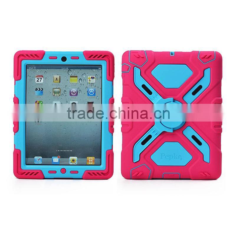 Defender case for ipad mini, tough armor case for ipad 2/3/4, hybrid comboo stand case for ipad air