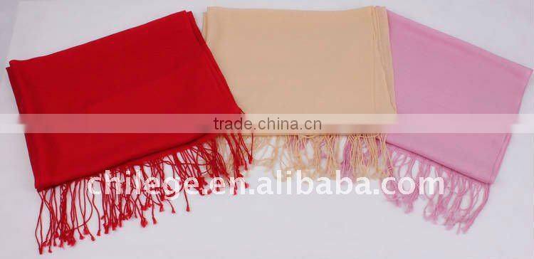 winter women plain wool scarf shawl pashmina