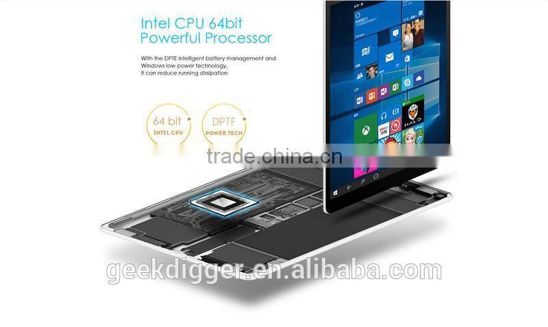 Teclast X89 Kindow Reader Tablet PC-BLACK/ Win 10 + Android 4.4 Intel Baytrail Z3735F Quad Core 1.33GHz 7.5 inch