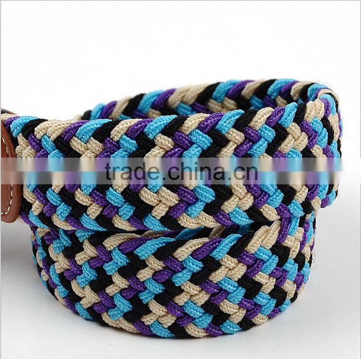 Fashion style casual jacquard waist belt