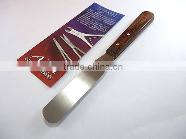 DENTAL CEMENT SPATULA WOODEN HANDLE