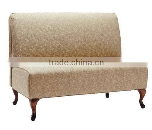 Hot sale restaurant booth sofa seat with solid wood legs booths for sale