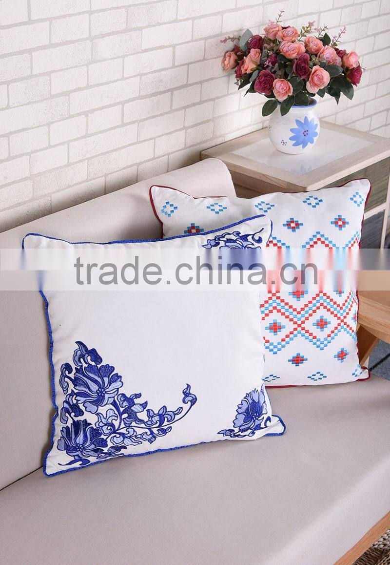 Adults Age Group and Square Shape Screen Printed cotton linen cushion cover