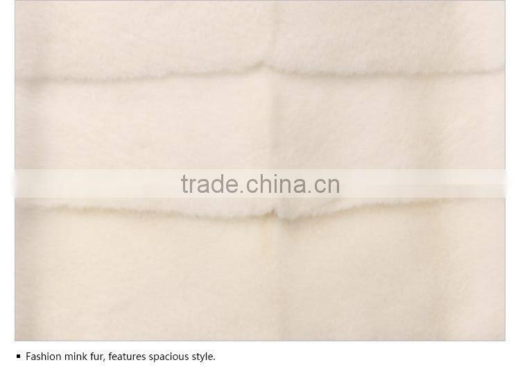 wholesale white velvet mink short mink coat shawl for girls