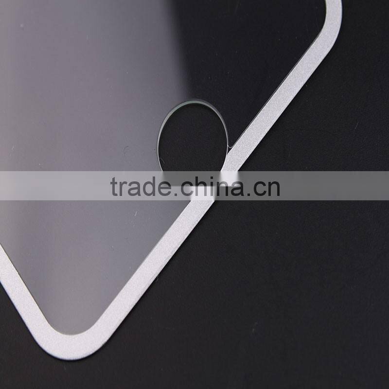Deluxe Silver Edge For Samsung Galaxy S6 Tempered Glass Screen Protector with Discount Price