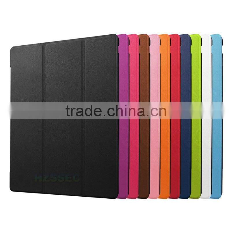 High quality full cover flip pu leather stand tablet case slim rugged folio case for Google Pixel c