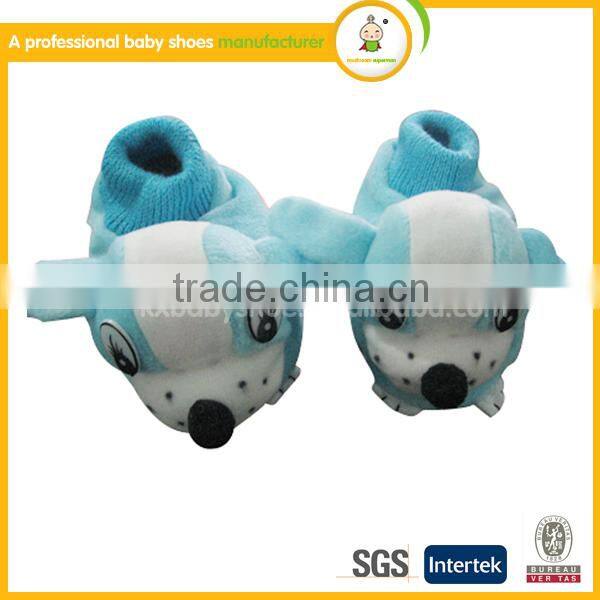new style handmade lovely animal plush cotton-padded cheap newborn baby shoes winter