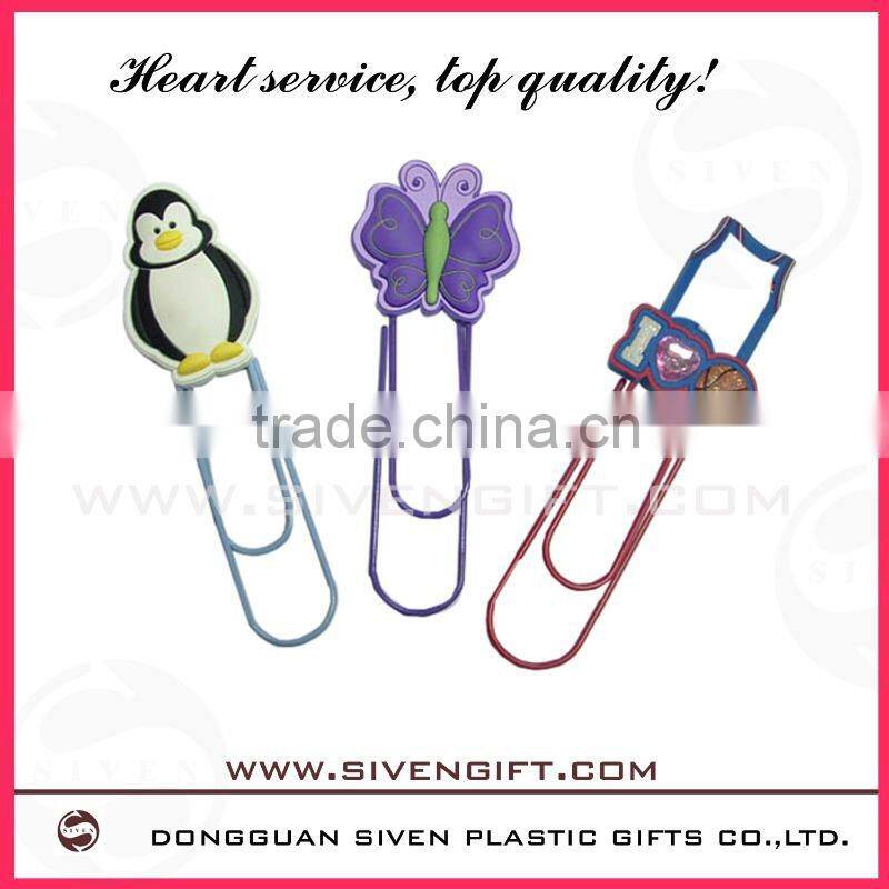 OEM cartoon pvc book marker for promotion gift