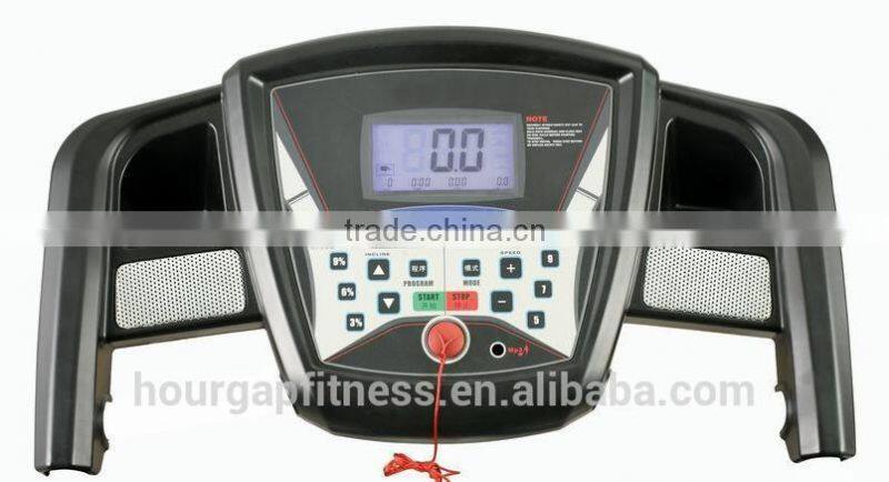 multi-function motorized treadmill,42CM belt/Hourgap fitness