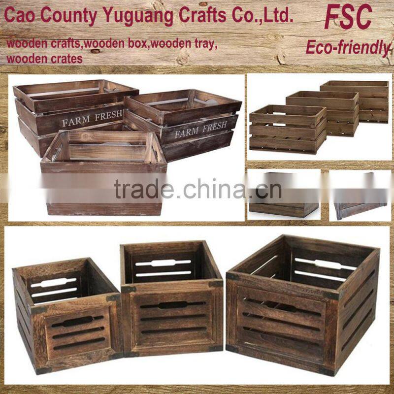 rustic wooden crate,antique crate wood for fruit,wood crate