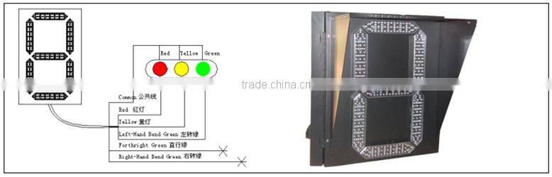 countdown traffic flashing light timer