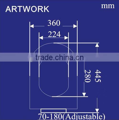 High level quality weight UF toilet seat bidet toilet seat