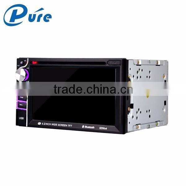 High quality new 6.2 inch universal 2 din car dvd player with bluetooth