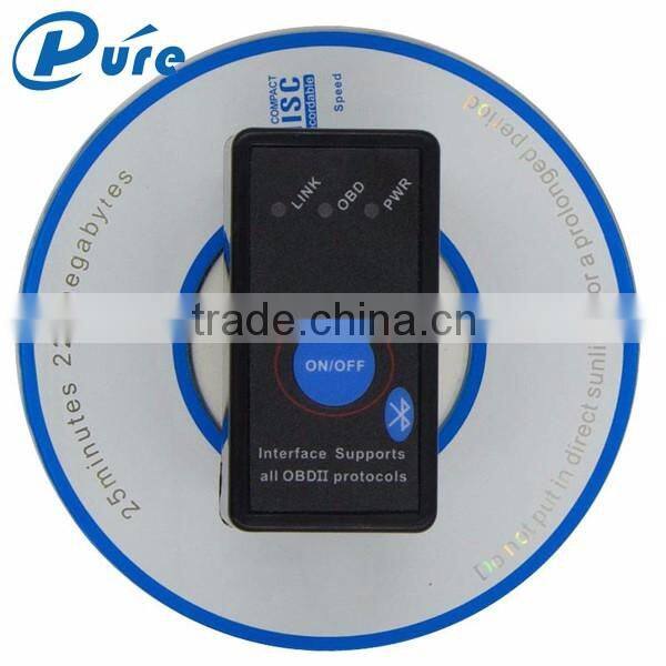 Advanced ELM327 V2.1 Mini Bluetooth ELM 327 OBDII/OBD2 Protocols Auto Diagnostic Scanner