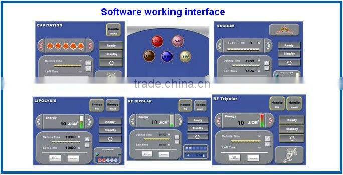 Hot selling cavitation monopolar rf machine for wrinkle removal