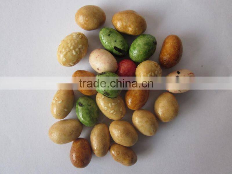 Round type fried spicy coated peanut