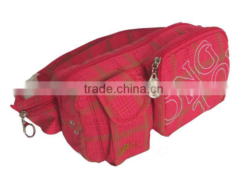 Red High Quality Fashion Black Waist Bags WB008