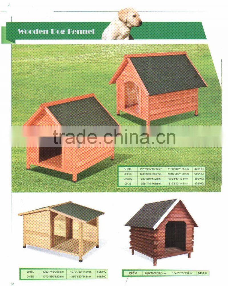High Quality Cheap Pet House Dog Wooden Kennel with roof