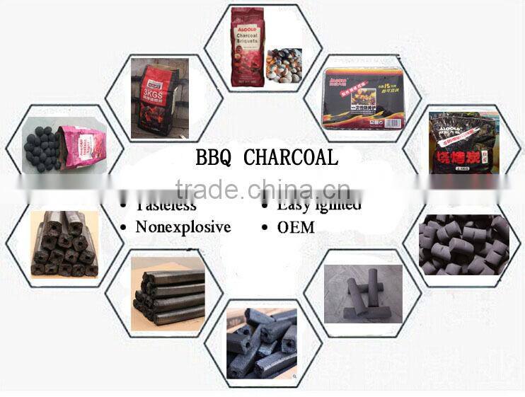 Machine-made cylinder charcoal which long burning time utility BBQ charcoal