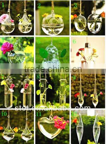 clear glass hanging plant ball High quality