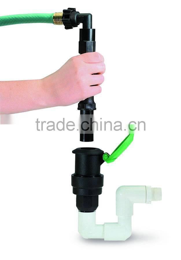 3/4" Underground Plastic Quick Coupling Water Intake Valve for Garden Irrigation