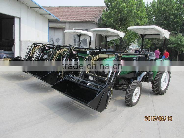 china 4x4wd farm tractor with loader and forks