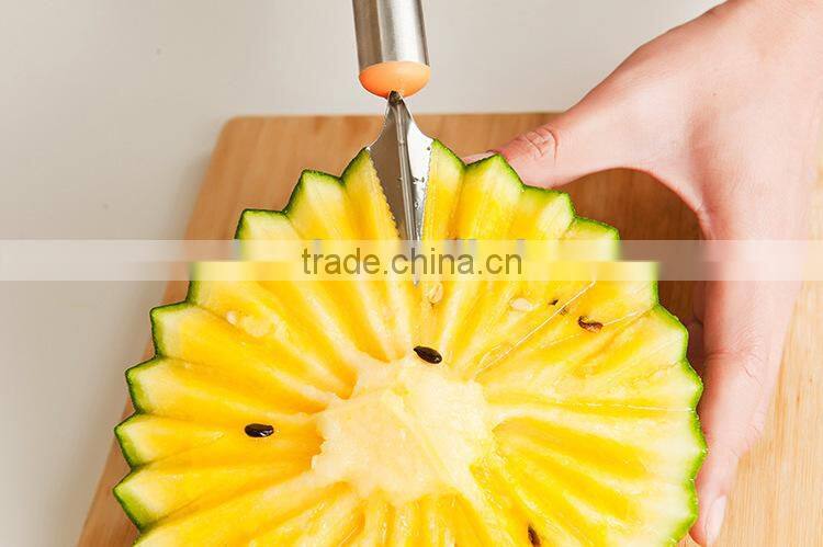 Multifunction Kitchen Fruit Salad tool , Carving knife & Melon baller