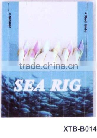 plastic trangle metal feel sea rig sea fishing lures