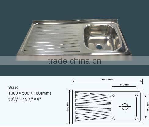 JZ-836 100*50CM export philippines kitchen sink