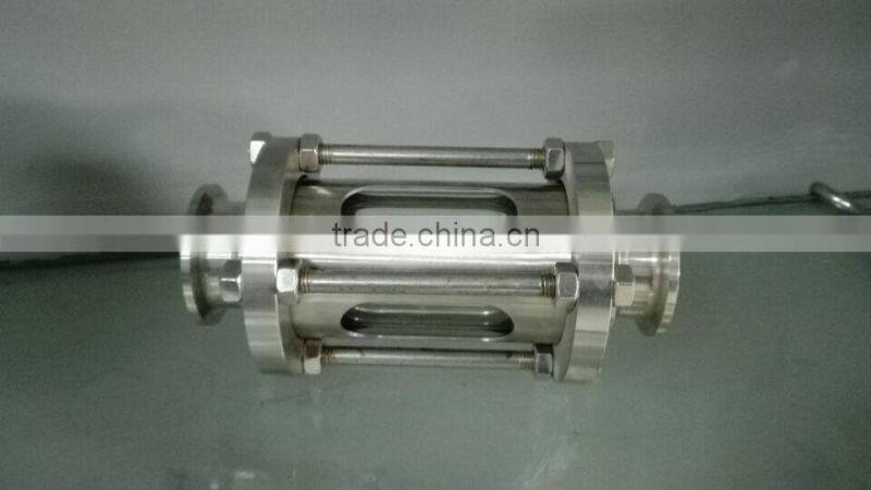 Low price stainless steel saniatry oil liquid level sight glass with professional manufacture