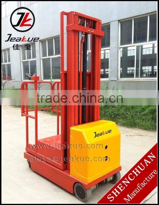 Electric Stacker Battery Operated Aerial Platform Order Picker Truck