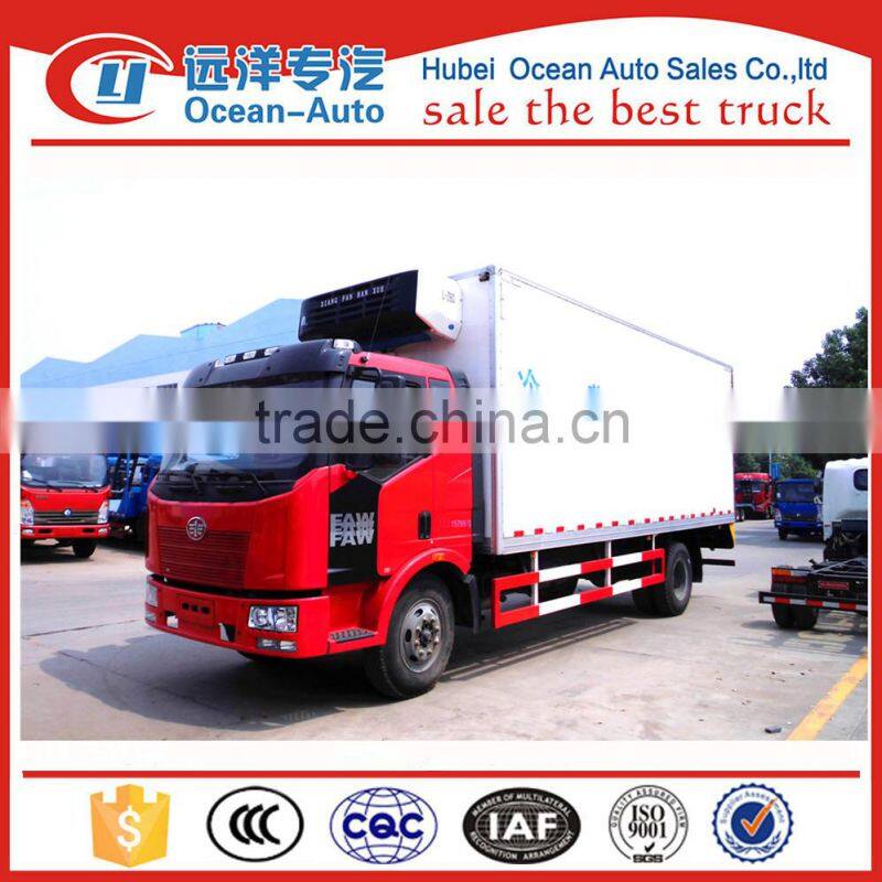 FAW 10TON refrigerator freezer truck