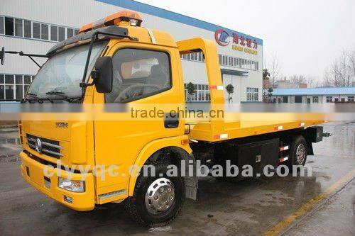 DFAC flat bed wrecker truck