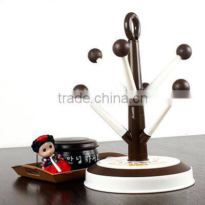 Mug Hooks Stand Tree organizer 6 pcs Racks Kitchen Cup Holder Coffee Tea Home Collection