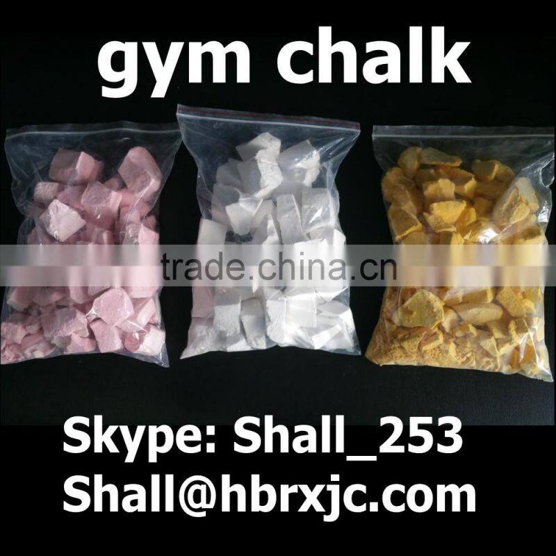 anti-slip various color gym chalk powder, crush, block, chunky