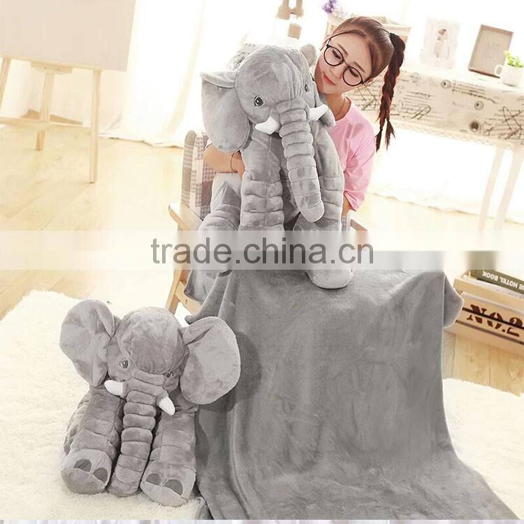 Promotional custom Baby Children Kids body Sleep soft Plush Elephant Pillow Toy