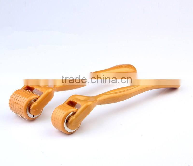 Hot sale 192 needles Gold color Titanium needles Dr.roller derma roller