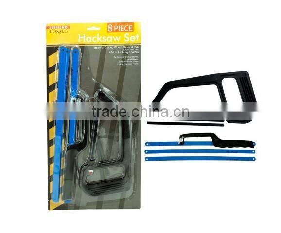 8 Piece Hacksaw Set