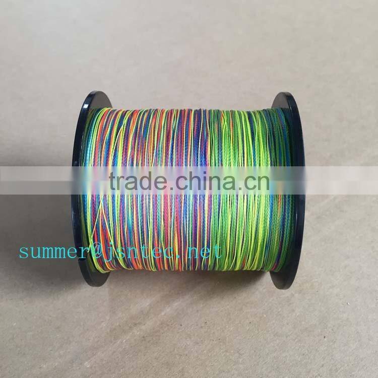 Multi-color 150m 1.0# 0.16mm 8 strand PE braided fishing line