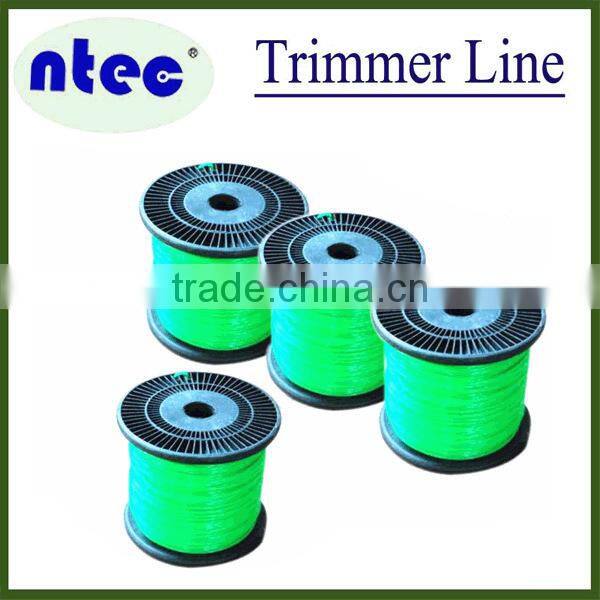 15m square nylon monofilament trimmer line/brush cutter nylon trimmer line