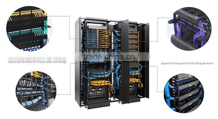 free-combination Cable Management Ring For Flexible Cable Management,install on Network Cabinet