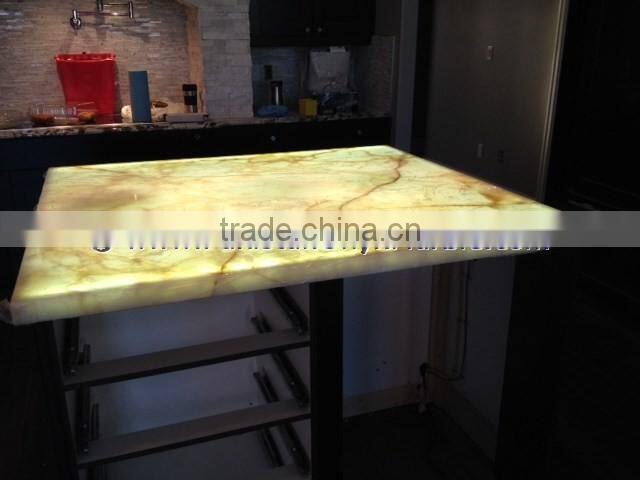 Handemade Good Price LIGHT LIGHT GREEN ONYX COUNTERTOPS
