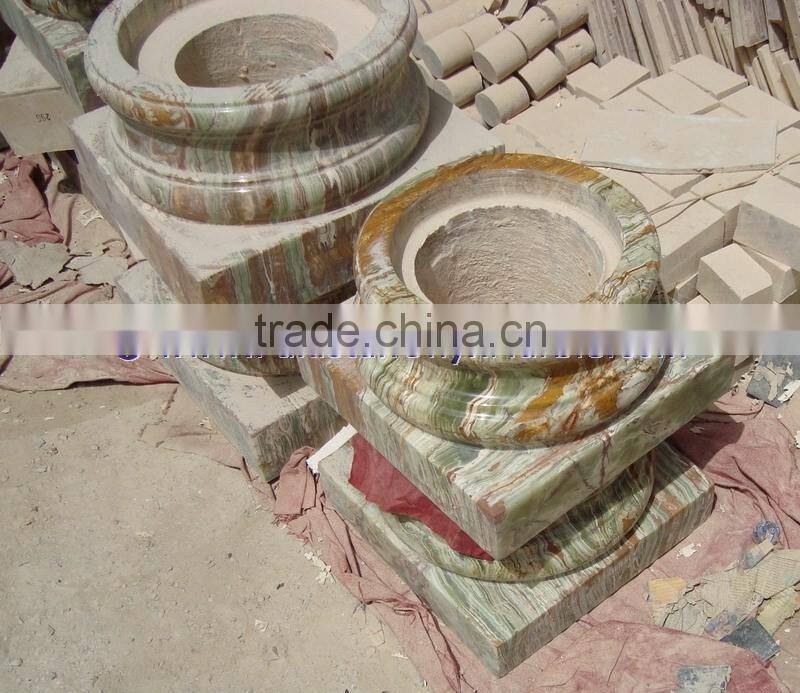 POPULAR STYLE ONYX COLUMNS AND PILLARS BASES