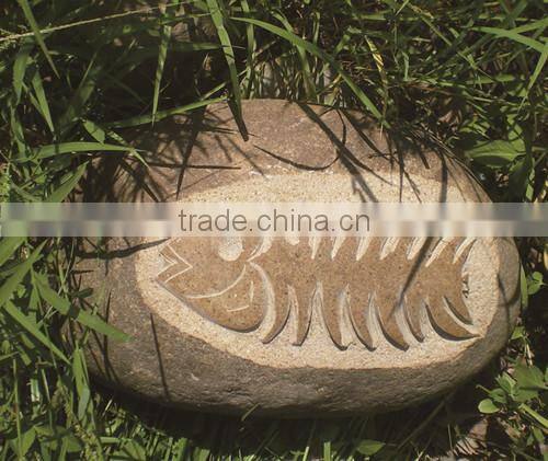 Garden Ornament Fish Stone Statue