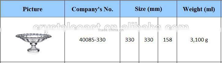 crystal dessert plate antique crystal fruit plate for decoration and gifts